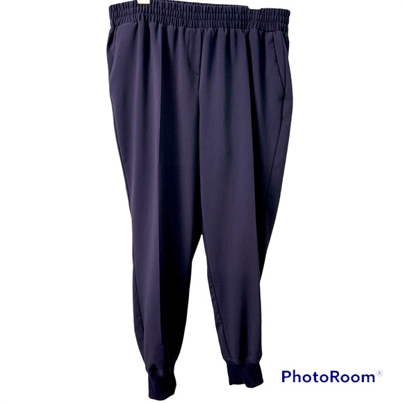 Lane Bryant navy blue joggers pants - Picture 1 of 5
